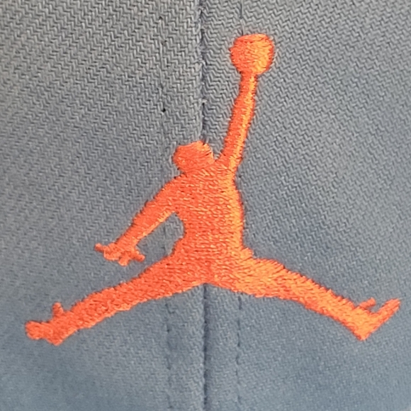 JORDAN JUMPMAN Snapback Hat, Powder Blue with Pink Embroidered Logo - Picture 2 of 7